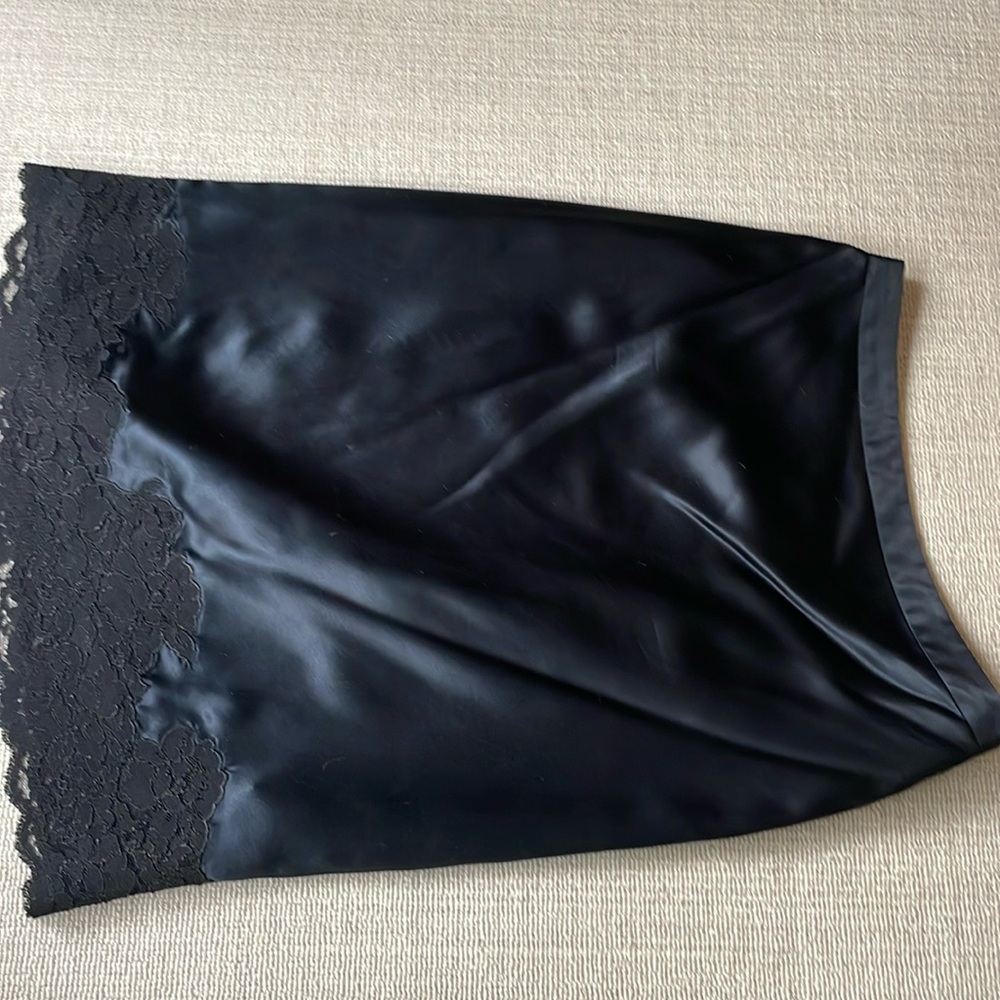 Banana Republic Black Lace Midi Skirt